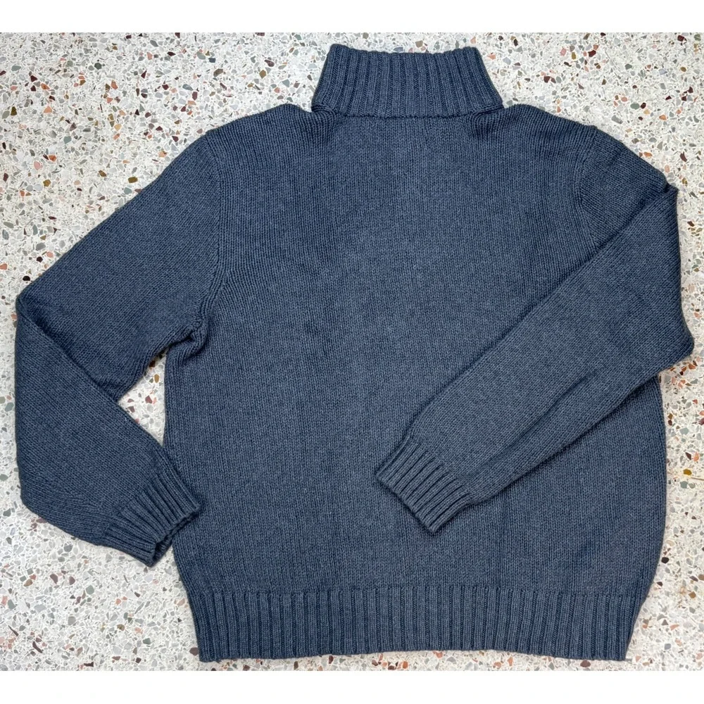 Polo by Ralph Lauren Vtg Exclusive of Decoration 1/4 Zip Men's‎ Sweater Size XL